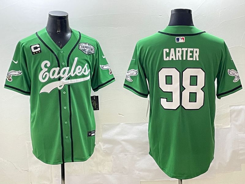 Men Philadelphia Eagles #98 Carter Green three generations Jointly Name 2025 Nike Limited NFL Jersey style 5->philadelphia eagles->NFL Jersey